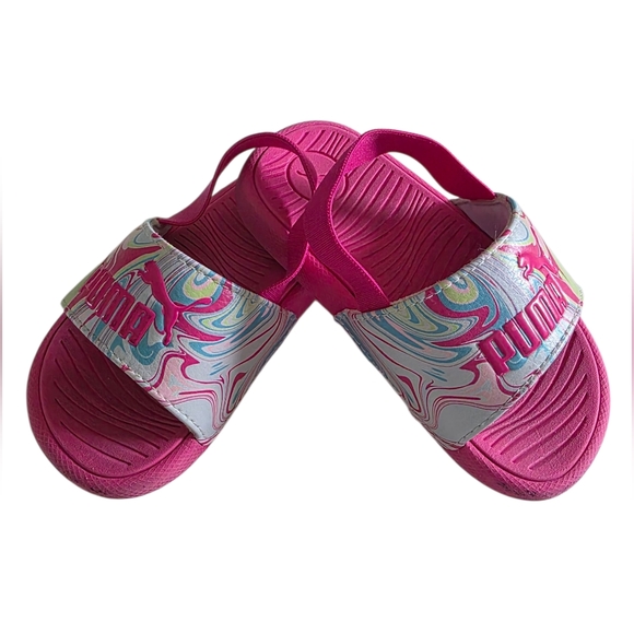 Puma Cat Whipped Dream Slide Sandal KidsToddler Girl Pink Size 8 - Picture 1 of 11